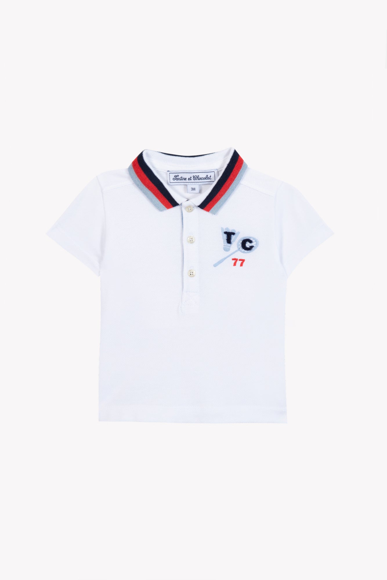Polo shirt
White cotton sports club