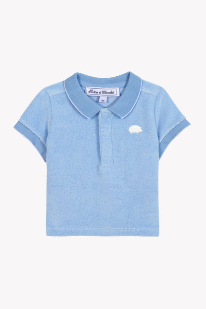 Polo shirt
Blue cloud cotton terry