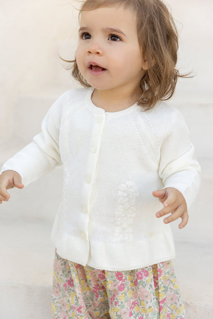 Cardigan
Ecru cotton Embrodery