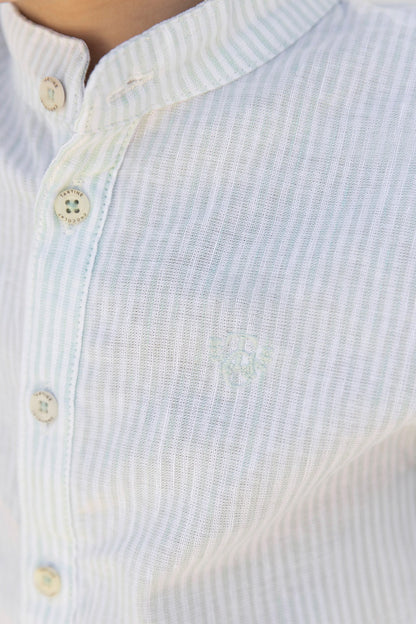 Shirt
Sage Linen Stripes