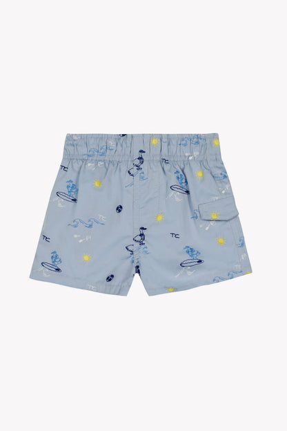 Short bath
Blue cloud Print seaside