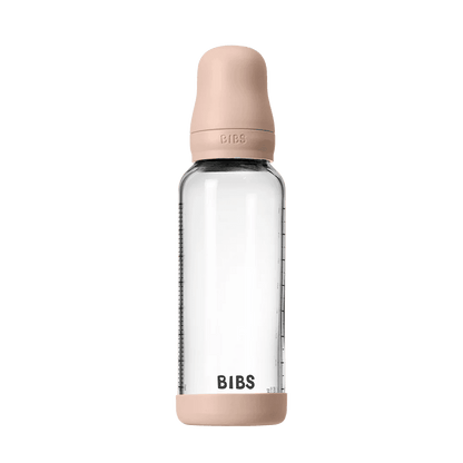 Bibs| glass bottle round latex 240ml| Medium flow |blush
