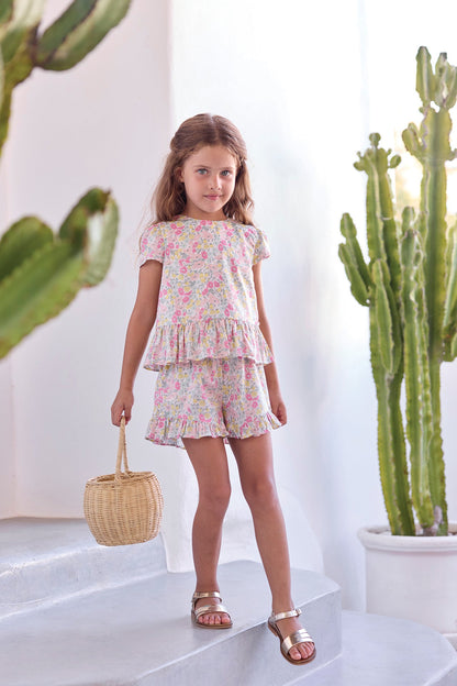 Outfit short
Citrus Print fabric Liberty