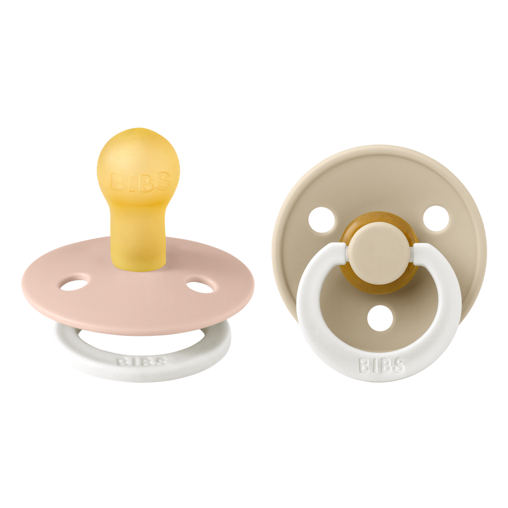 BIBS|Pacifier 2Pack Size1 (0-6 months)/Vanilla-glow in the dark