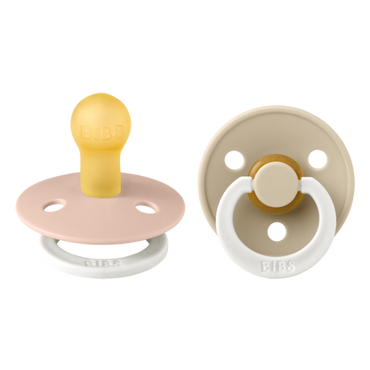 BIBS|Pacifier 2Pack Size1 (0-6 months)/Vanilla-glow in the dark