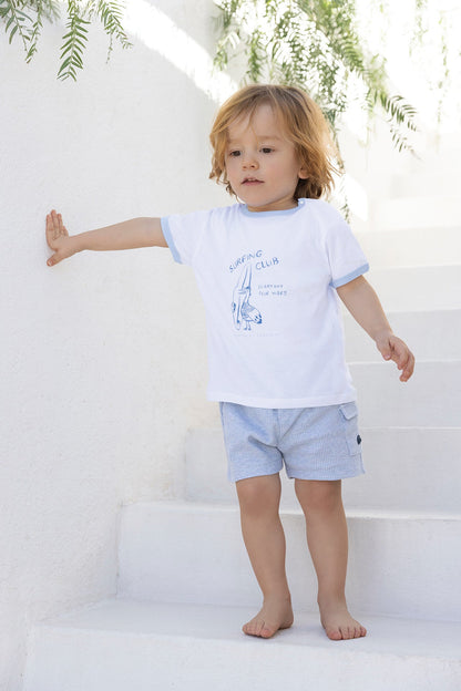 Short
Blue cloud cotton hedgehog