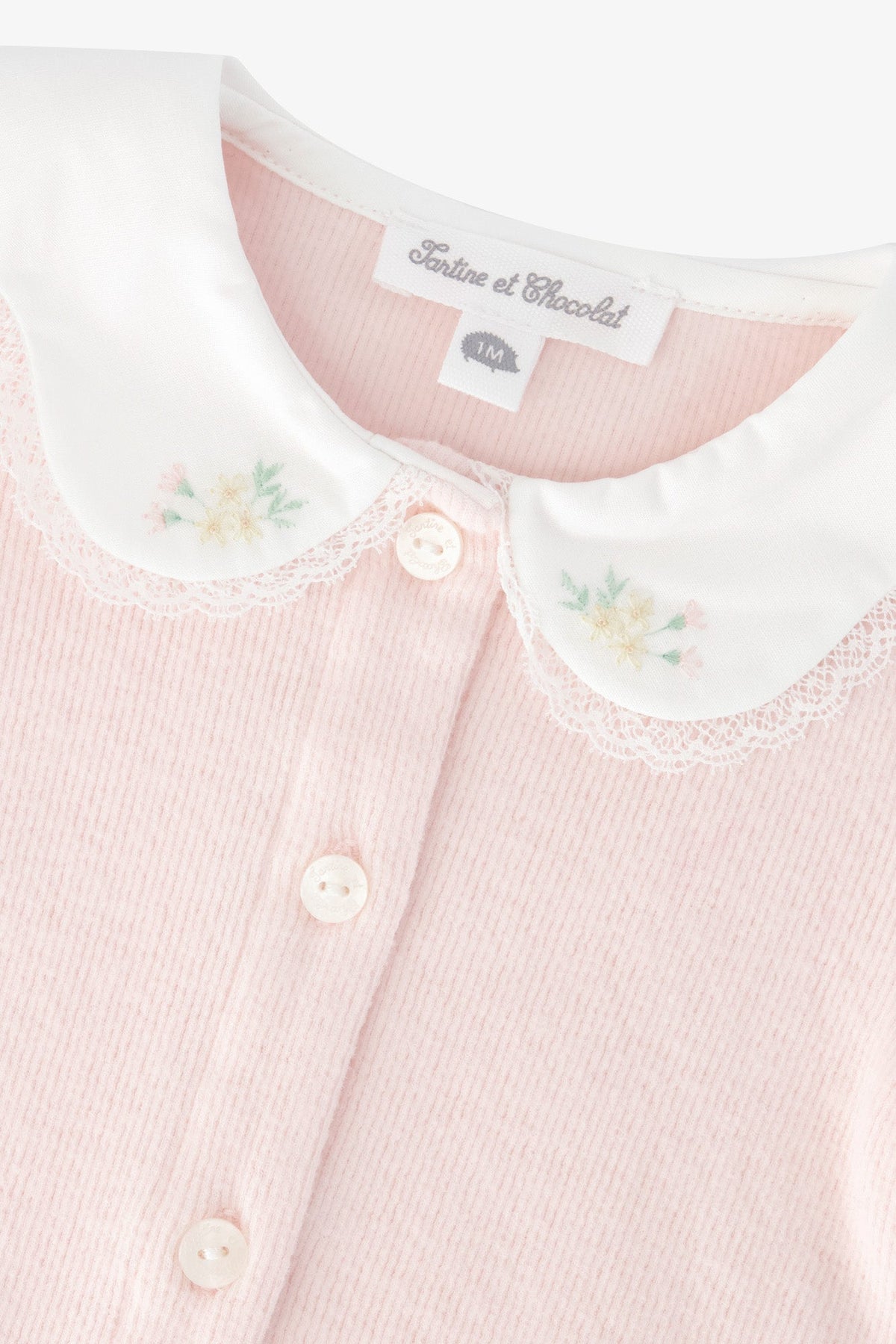 Jumpsuit long
Cotton dew Peter pan collar
