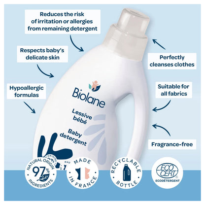 Biolane Baby Detergent 750ml - Gentle & Effective Laundry Care