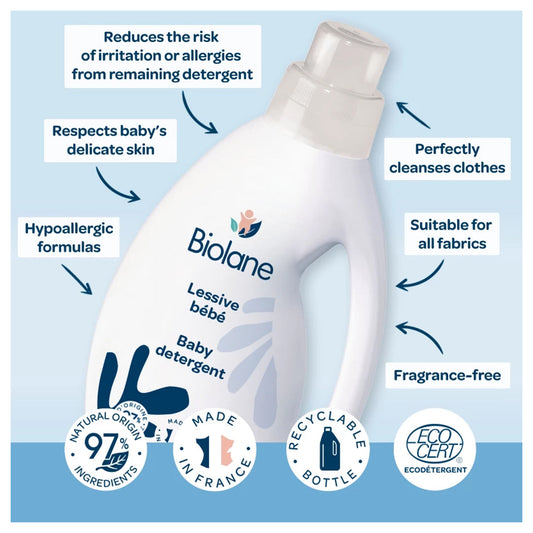 Biolane Baby Detergent 750ml - Gentle & Effective Laundry Care