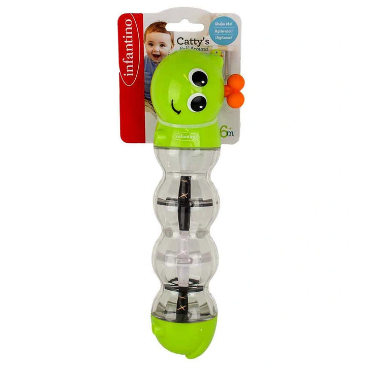 Infantino Catty's Roll Around Fun Day Sensory Toy (Green)