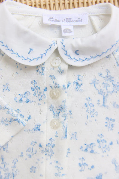 Baby Boys Blue Treasures Babygrow