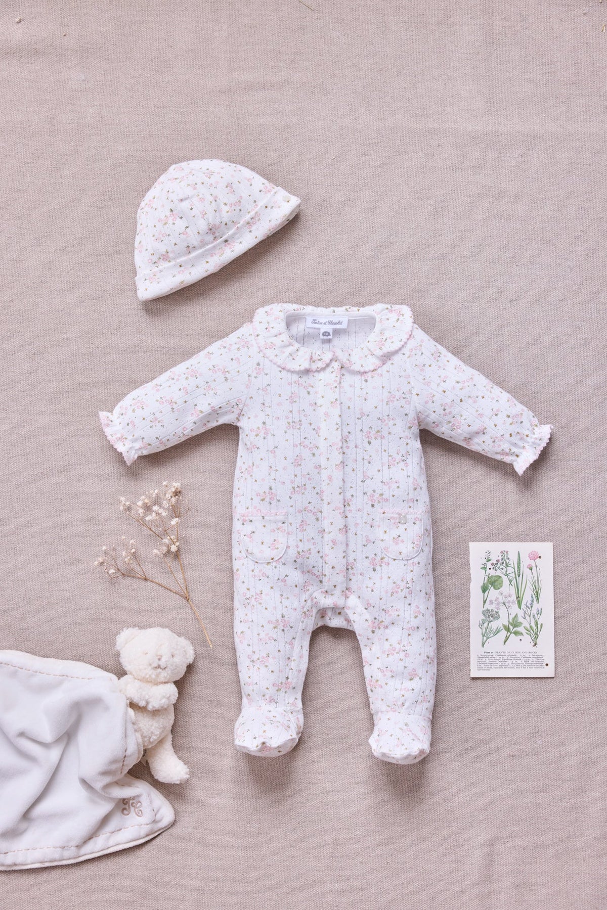 Pajamas
Ecru cotton Print flowery