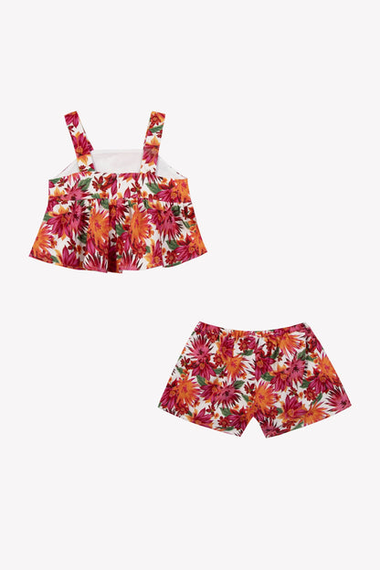 Ensemble court | Short set
Floral print cotton