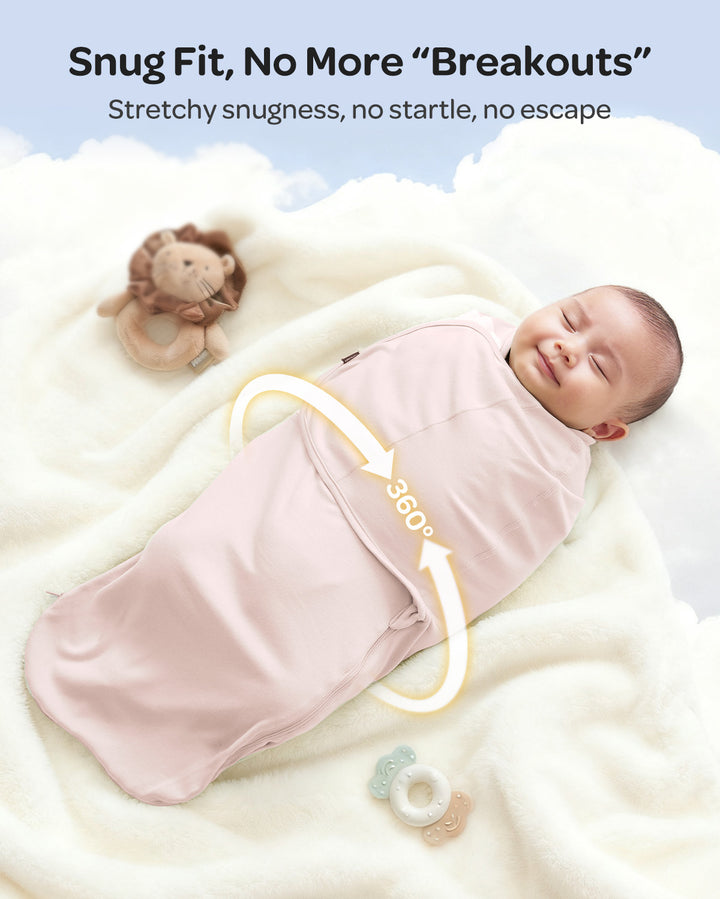 Momcozy - Swaddle Wraps | 0-3M, 2-Pack, Pink
