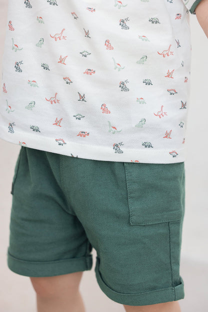 Short
Khaki Hem cotton