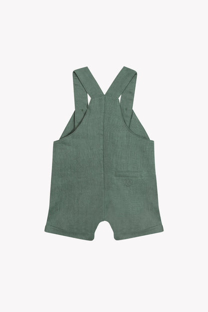 Dungaree short
Khaki Linen