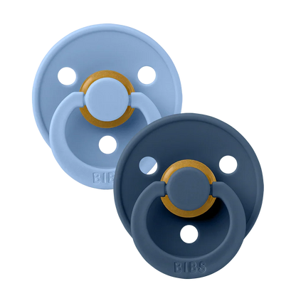 Colour Pacifiers 2 Pack - Sky Blue/Steel Blue size 1 | +0 months