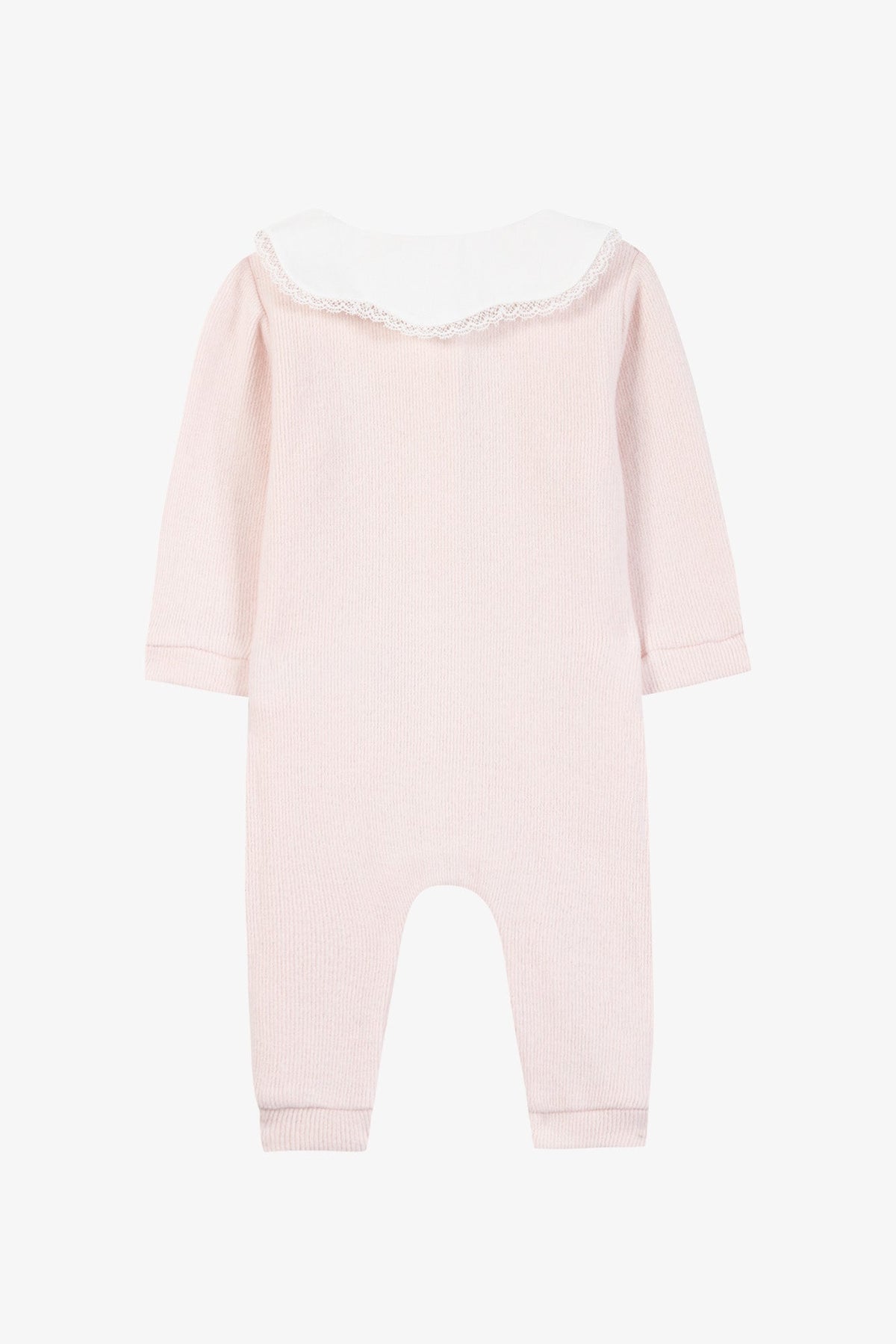 Jumpsuit long
Cotton dew Peter pan collar