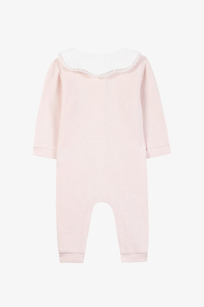 Jumpsuit long
Cotton dew Peter pan collar