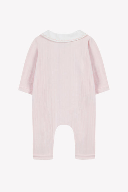 Jumpsuit long
Cotton dew Peter pan collar