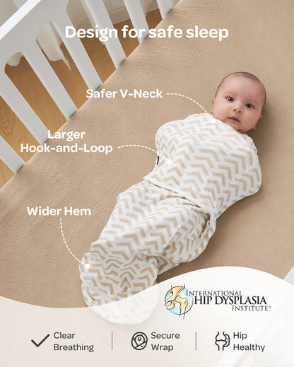 Momcozy Easy Swaddle Wrap For 0-3M