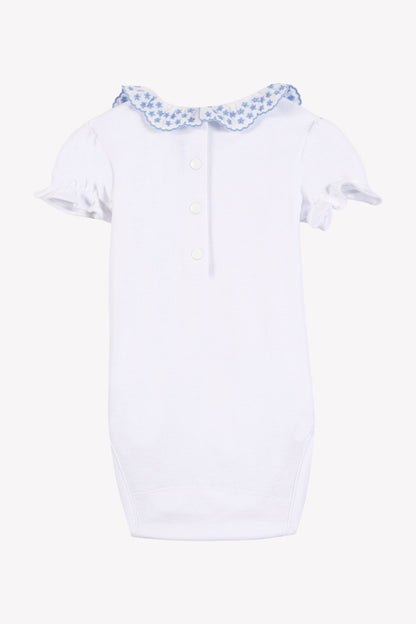 Body
White cotton Collar Embroidered