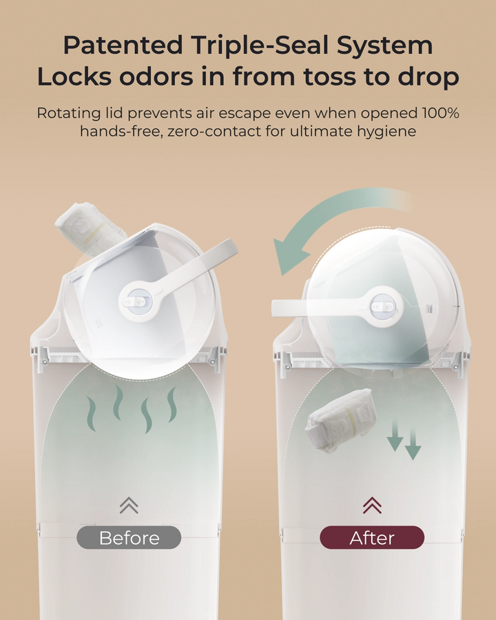 Momcozy Triple-Seal Diaper Pail