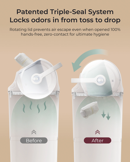 Momcozy Triple-Seal Diaper Pail