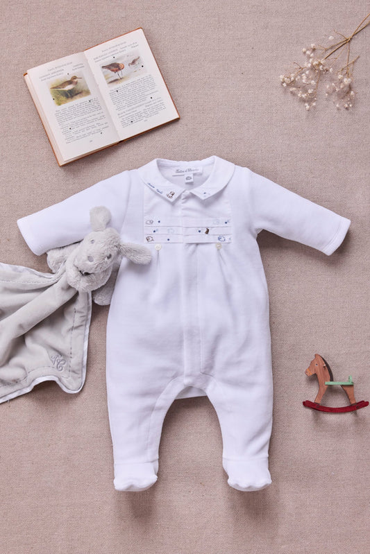Pajamas
White Velvet White Embroidered