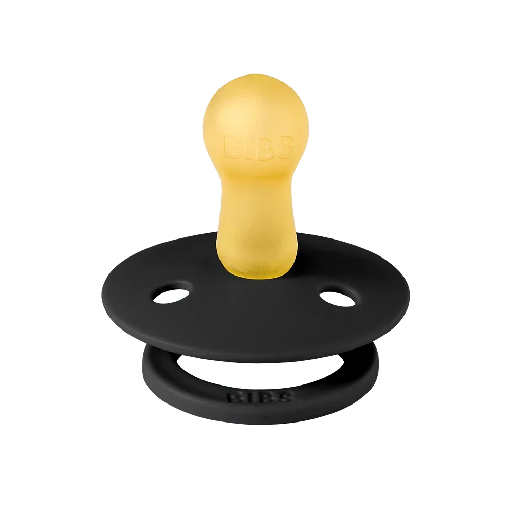 Bibs| Colour Pacifiers 2 Pack - Black/White|S2 /natural rubber