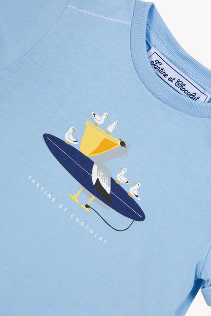 T-shirt
Blue cotton Illustration seaside