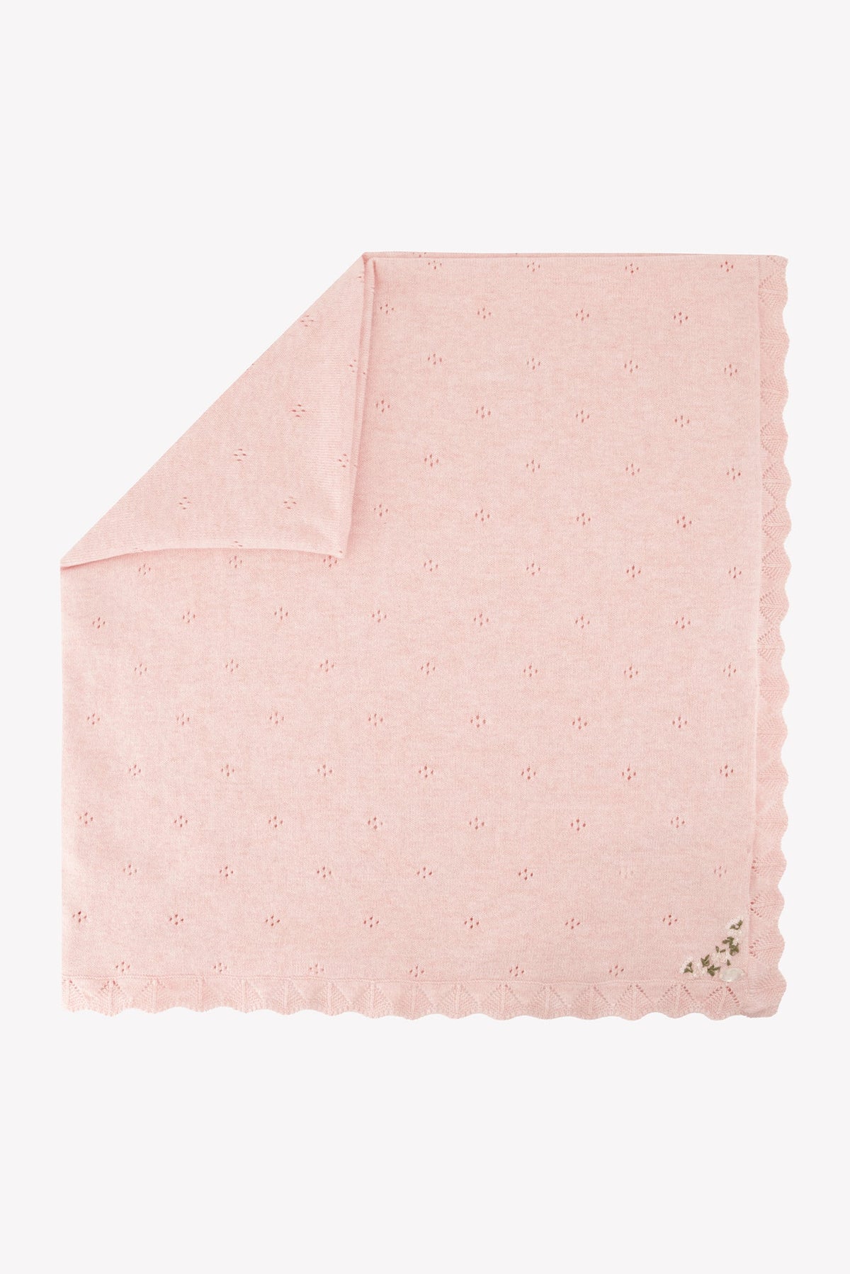 Blanket
Old Pink cotton Cashmere openwork