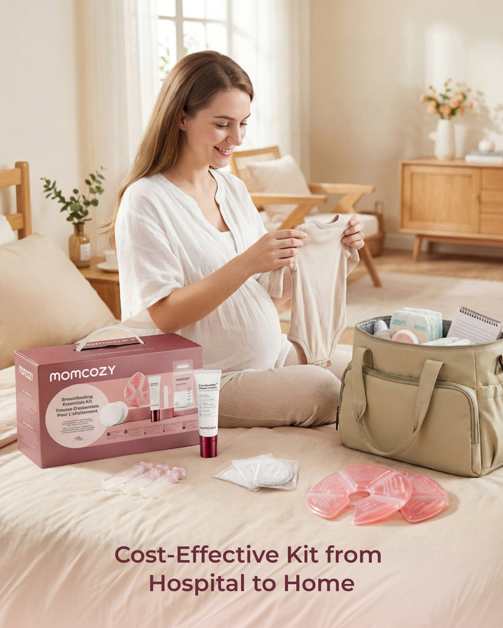 Momcozy Breastfeeding Essentials & Postpartum Kit (73 Pieces)