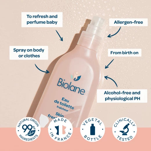 Biolane Skin Freshening Fragrance 200ml - Baby's Gentle Refreshing Scent