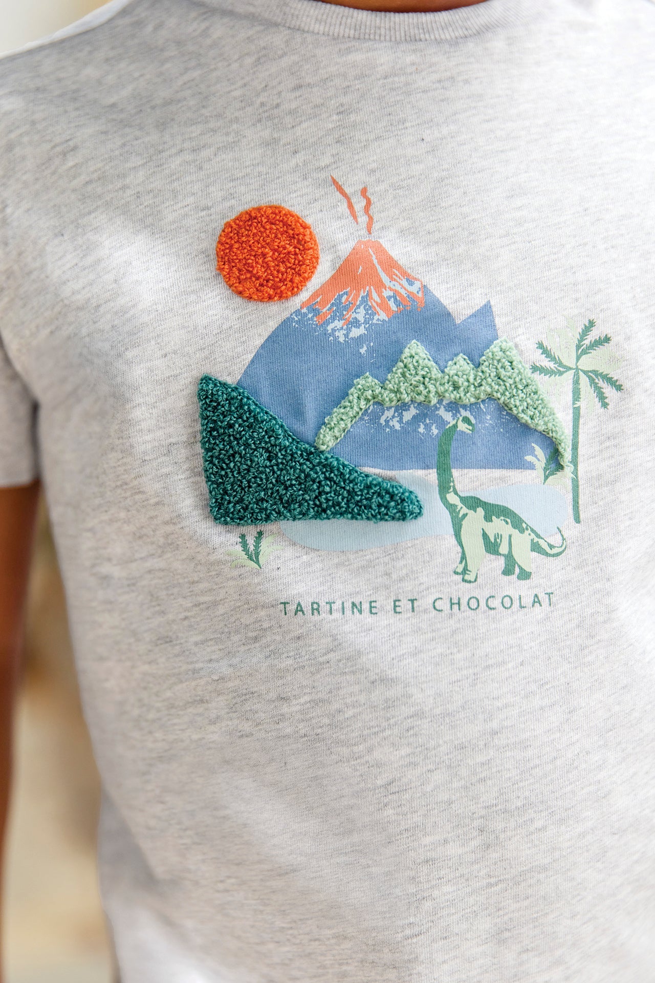 T-shirt
Grey explorer cotton
