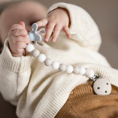 Pacifinder Pacifier Clip | Clay White