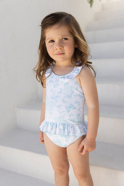 Swimsuit
Green Print inspiration Toile de Jouy