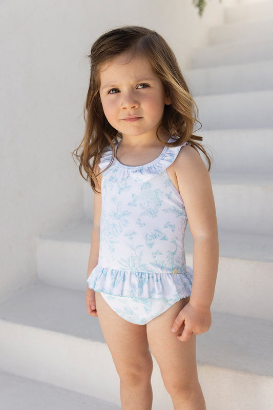 Swimsuit
Green Print inspiration Toile de Jouy