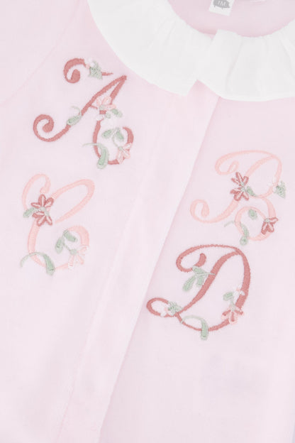 Pajamas
Pale pink Velvet Embroidered