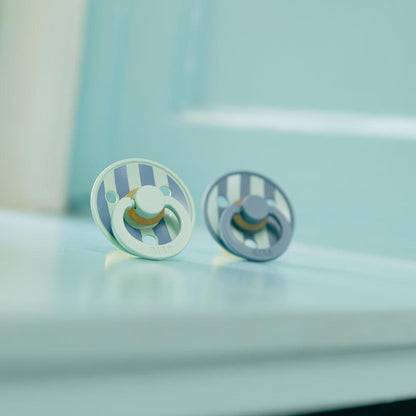 STUDIO Colour Pacifiers 2 Pack Block - Nordic Mint Petrol Mix size 1 | +0 months