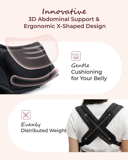 2-in-1 Ergonomic Hip Seat Baby Carrier/air mesh grey (0-36M)
