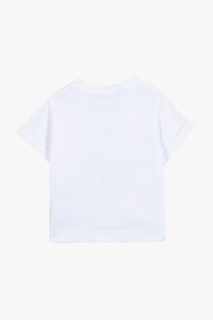 T-shirt
White cotton Illustration badminton