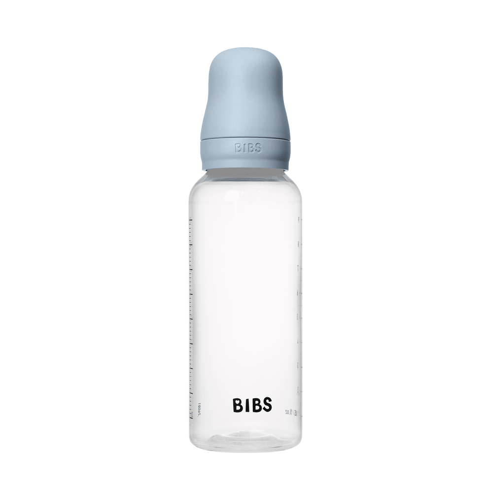 Bibs| Glass bottle -225ml |Medium flow |blue