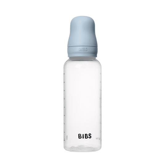 Bibs| Glass bottle -225ml |Medium flow |blue