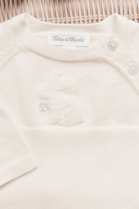 Outfit Long
Ecru cotton Embrodery rabbit
