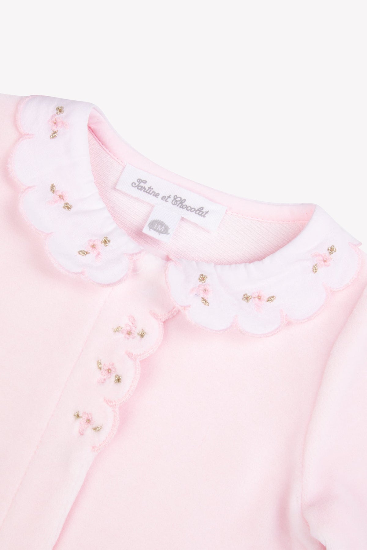 Pajamas
Pink Velvet Peter pan collar Scalloped