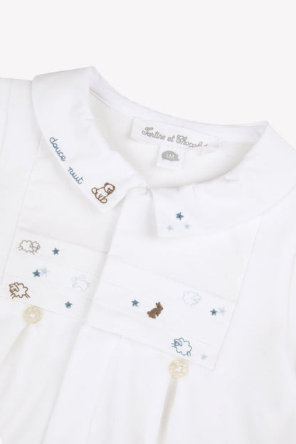 Pajamas
White Velvet White Embroidered