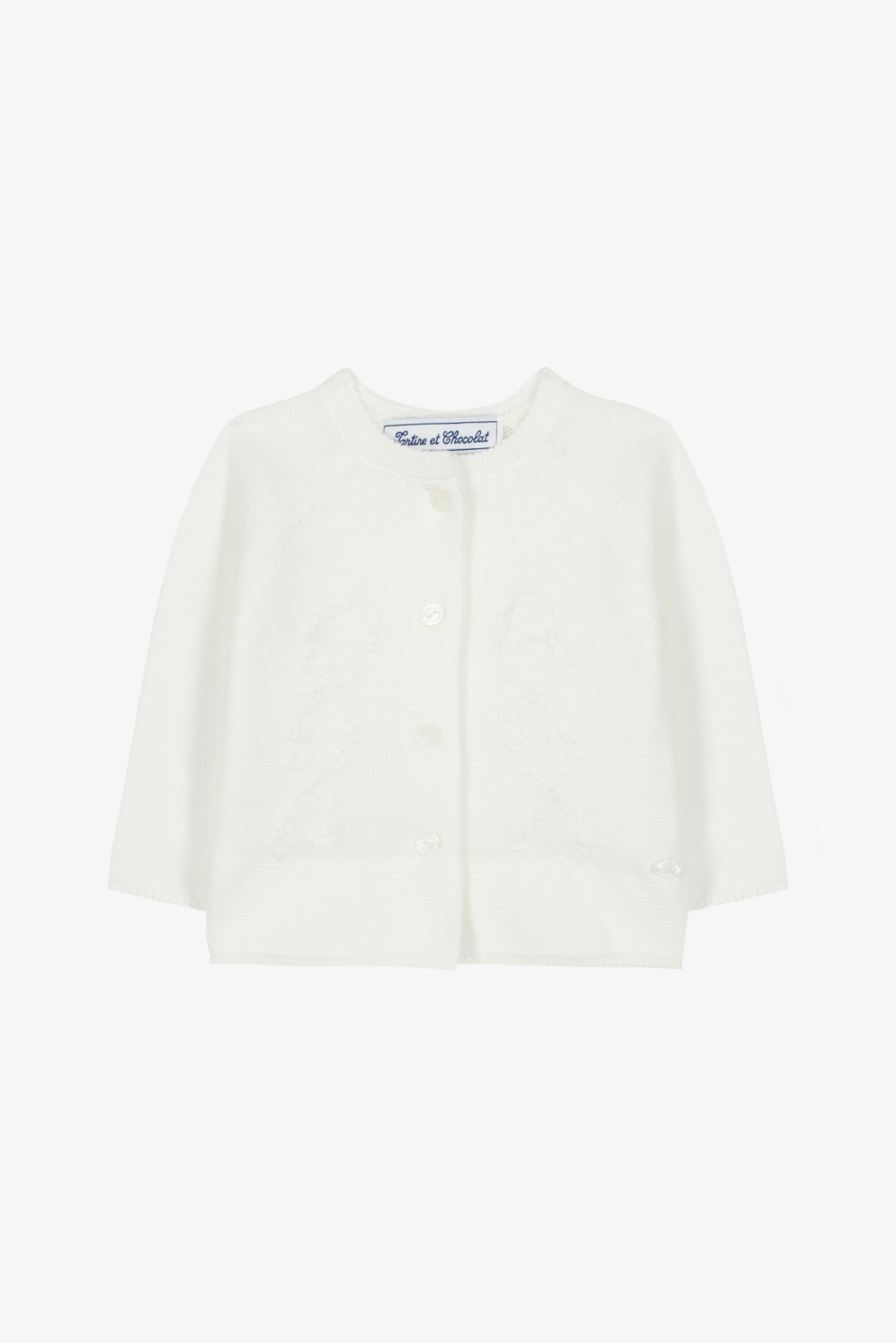 Cardigan
Ecru cotton Embrodery