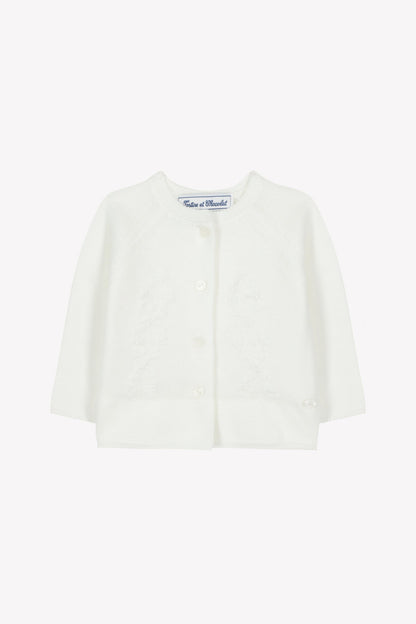 Cardigan
Ecru cotton Embrodery