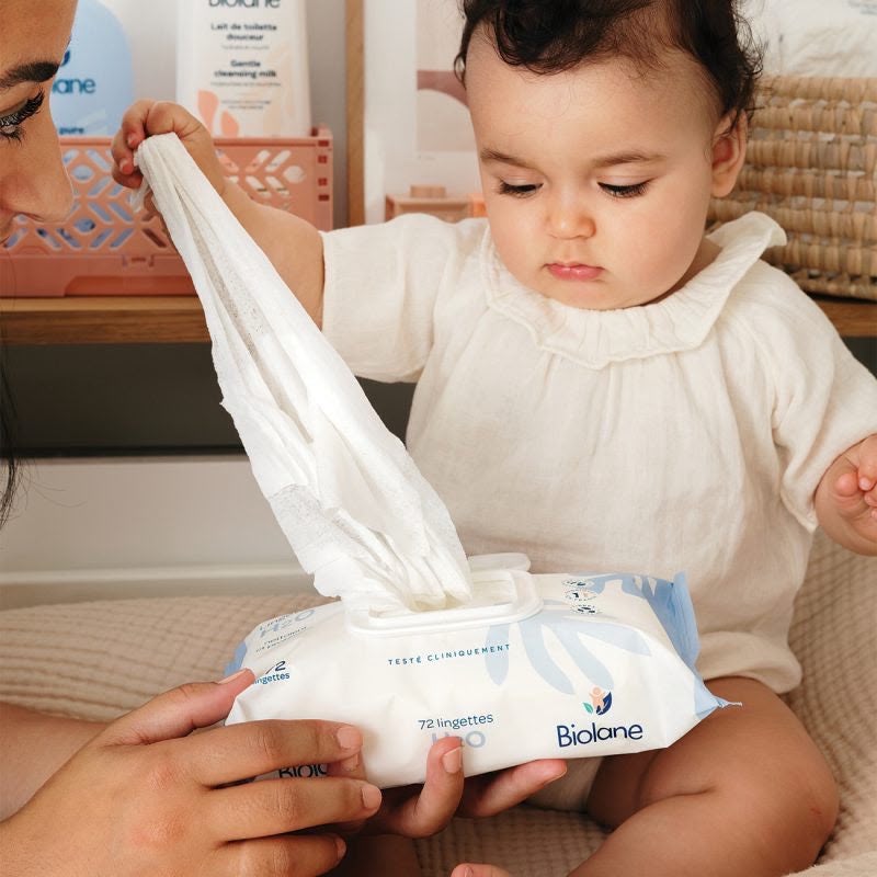 Biolane - Baby H2O Wipes | 72 Count x 2+1 Offer